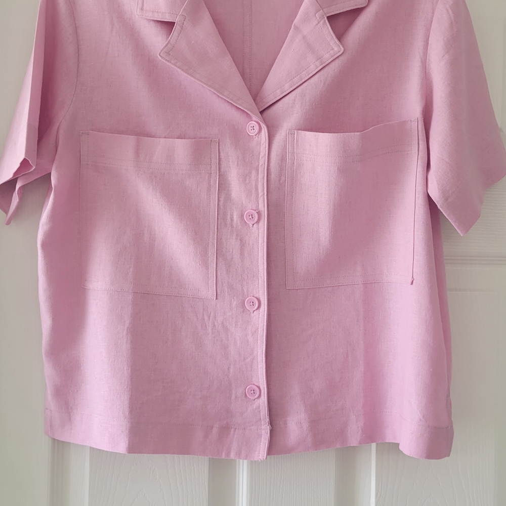 Buffalo David Bitton Pink Blouse Size S
